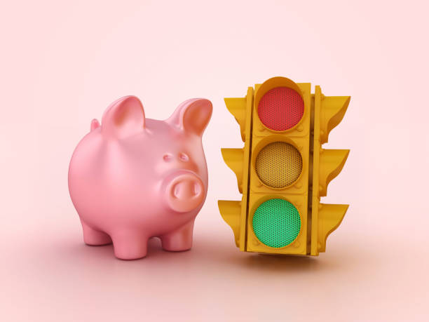 3D Traffic Light with Piggy Bank