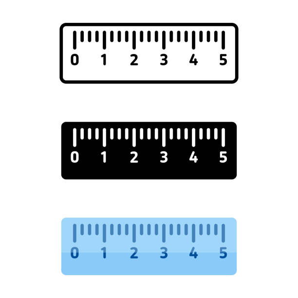 Ruler Icon Vector Design. Scalable to any size. Vector illustration file. metric ruler stock illustrations