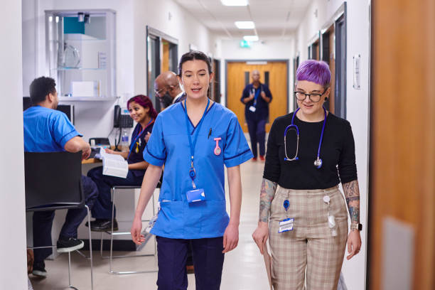 nurses station on hospital ward