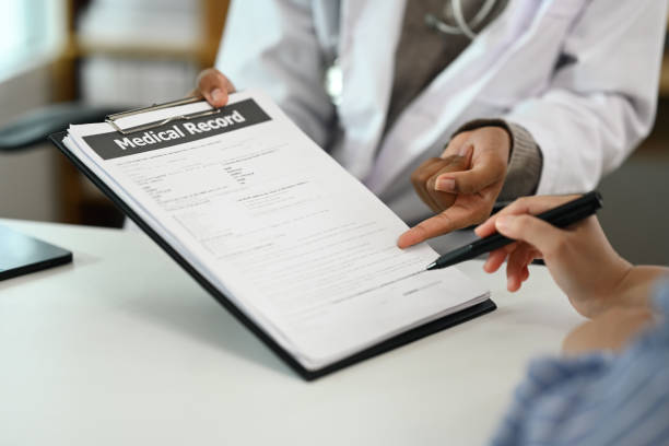 Please sign here, making sure you're will be healthy.