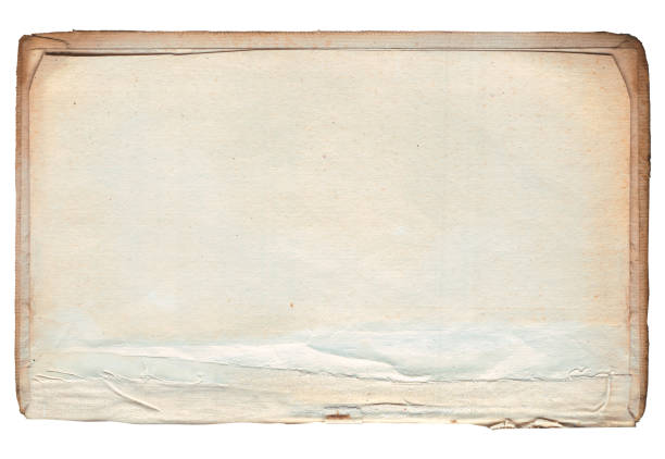 istock Vintage background of old ancient torn paper texture isolated 2161720751