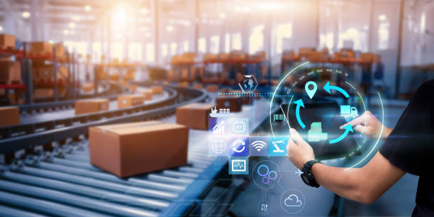 istock Business Logistics management technology concept. 2161721704
