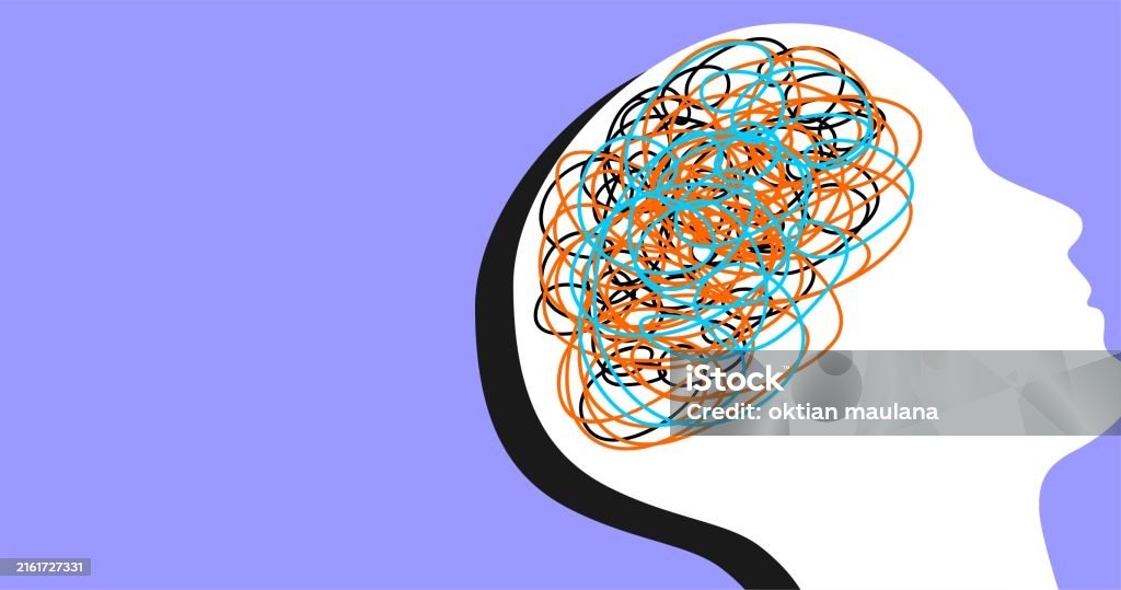 Head Brain Abstract Human Head And Brain Stock Illustration - Download Image Now - Abstract ...