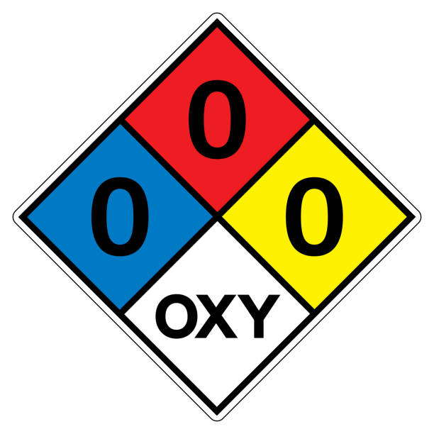 NFPA Diamond 704 0-0-0 OXY Symbol Sign, Vector Illustration, Isolate On White Background Label. EPS10 NFPA Diamond 704 0-0-0 OXY Symbol Sign, Vector Illustration, Isolate On White Background Label. EPS10 ammonium nitrate stock illustrations
