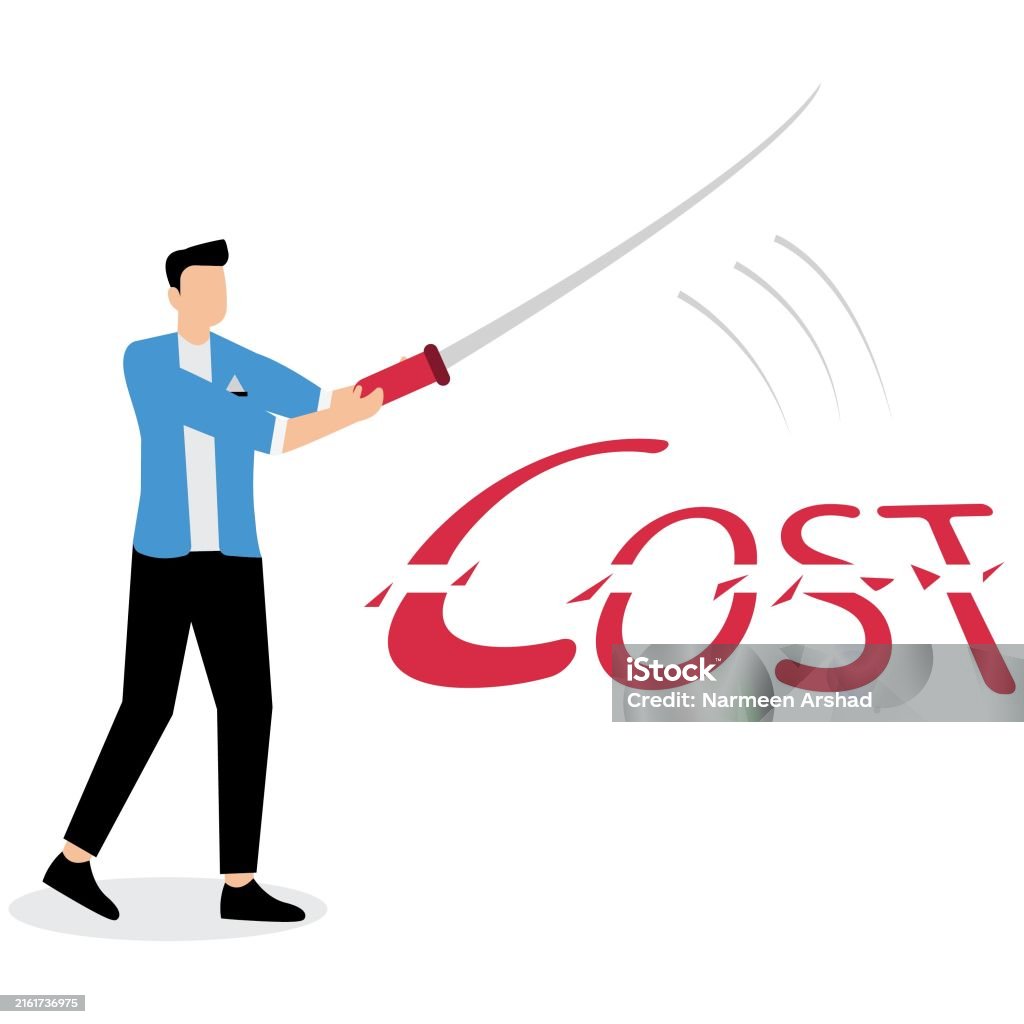 Cost Saving Idea Cost Reduction Or Decrease Expense Financial Or ...