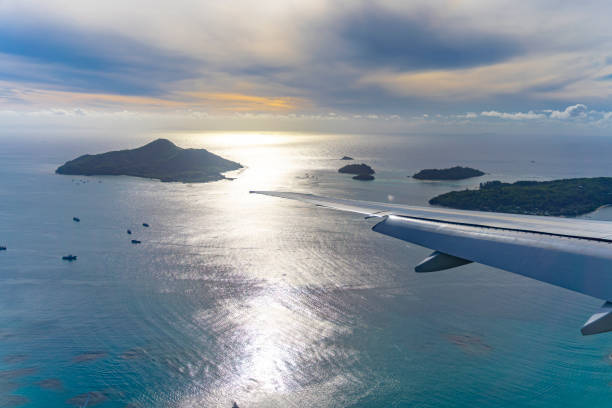 istock Island views from an airplane 2161744572
