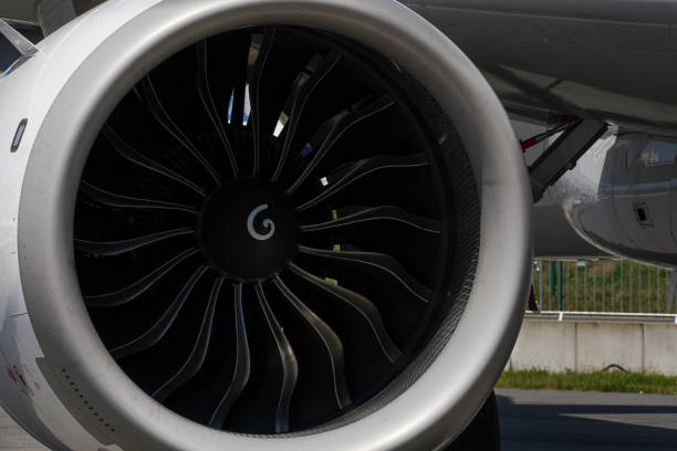 istock Close-up of a jet engine 2161755230