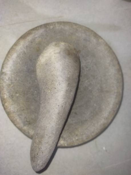 istock mortar and pestle made of stone. traditional cooking tools 2161771438