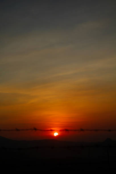 the morning sun has just risen