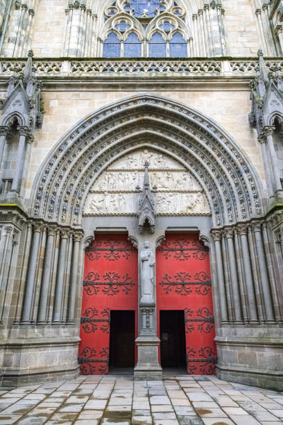istock Vannes, the cathedral, the main entry 2161790831