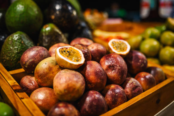 istock Fruit kiosk in Thailand - fresh fruits for smoothies 2161792251