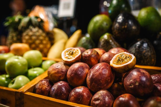 istock Fruit kiosk in Thailand - fresh fruits for smoothies 2161792252