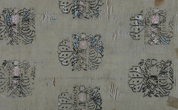 istock Handmade antique fabric background, traditional pattern. Maximalism style, vintage concept. 2161804904