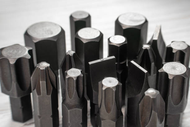 istock Various types of metal steel screwdriver bits 2161806354