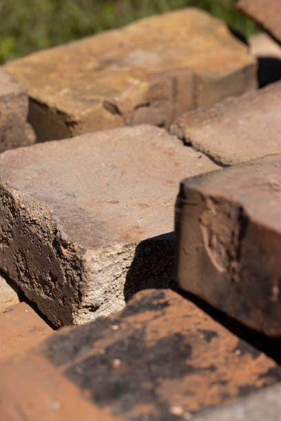 istock old used bricks made of red clay and other materials 2161807012