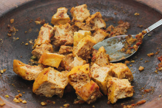 istock Tofu with peanut sauce in a mortar 2161807760