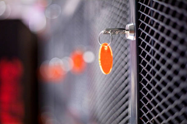 lock with key in the locker for personal belongings