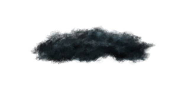 istock Realistic transparent black or dark cloud, isolated. Fog, smoog. Grey steam flow, mist. 2161813079