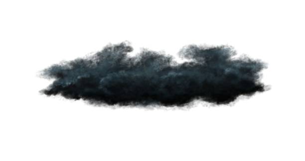 istock Realistic transparent black or dark cloud, isolated. Fog, smoog. Grey steam flow, mist. 2161813108