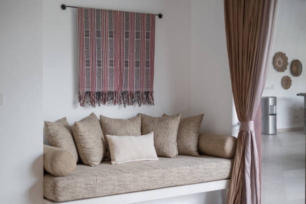 istock Cozy Seating Corner With Cushions 2161825579