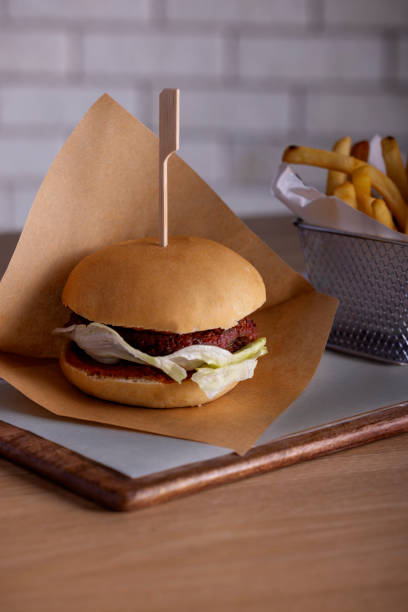 istock Homemade delicious crispy chicken burger 2161825654