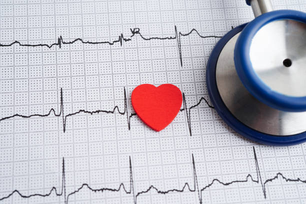 istock Electrocardiogram (ECG), heart wave, heart attack, cardiogram report. 2161827291