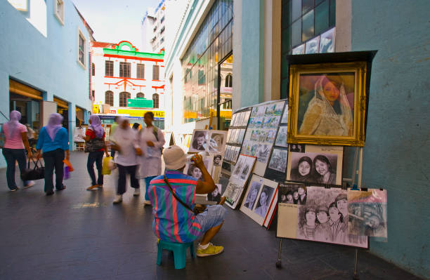 Kuala Lumpur Central Market, on june 12, 2008, is a main attraction in Kuala Lumpur, the capital of the Asian country of Malaysia.With more than 350 shops and kiosks in a bazaar-like concept, there is always something memorable for visitors from all around the world.