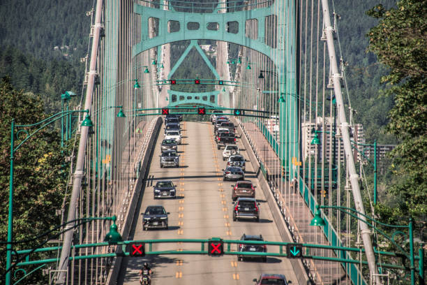 Historic Alexandra Bridge spanning the Ottawa River with scenic views.