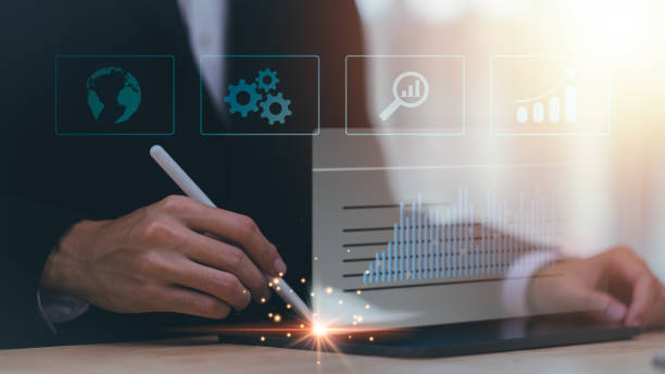 istock entrepreneur showing SEO concept ,optimization analysis tools , search engine rankings ,social media sites based on results analysis data ,Website Search Optimization ,nteresting web rankings 2161834154