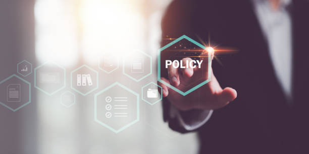 istock Accountant showing office document auditing concept ,checkboxes Concepts of practices and policies ,company articles of association Terms and Conditions	,plan review process and assess correctness 2161834174
