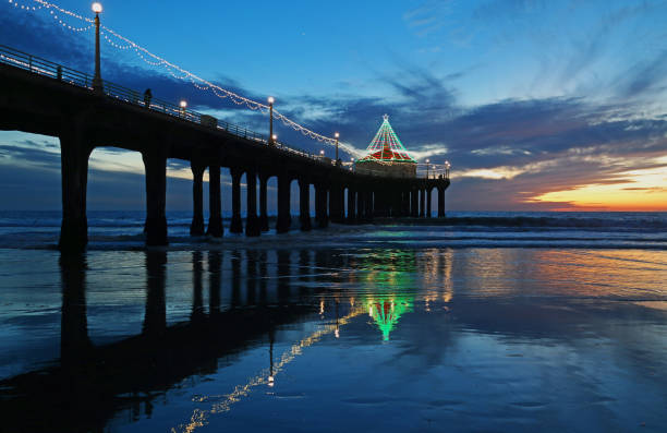 istock Manhattan Beach Pier at Christmas 2161836045