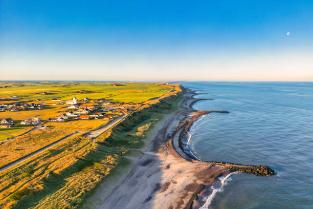 istock Denmark - Ferring Town and North Sea 2161837612