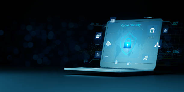 istock cybersecurity service concept of motherboard and safety authentication network or AI regulation laws with login and connecting. 2161838189