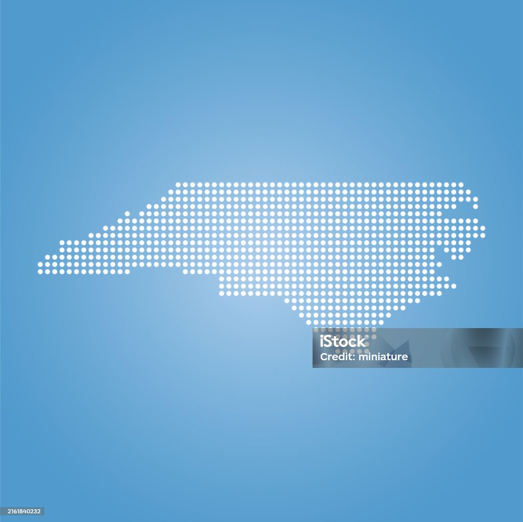 Abstract Nc State North Carolina Map Stock Illustration - Download Image Now - Abstract ...