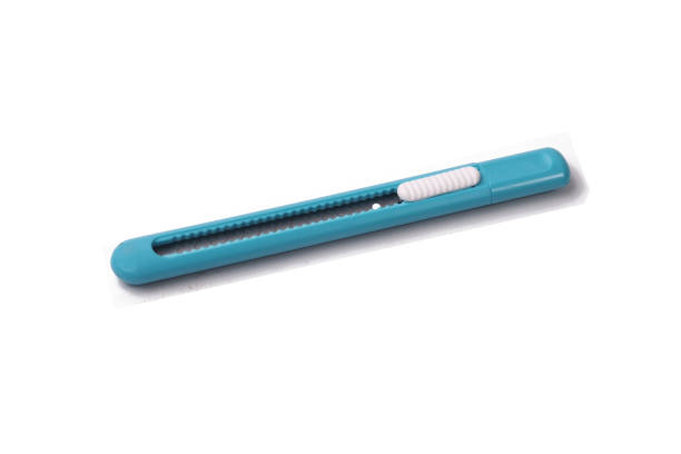 istock a stationery knife with a retractable blade, a cutting tool, isolated on a white background 2161841492