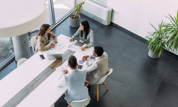 istock Business persons on meeting in the office. 2161842568