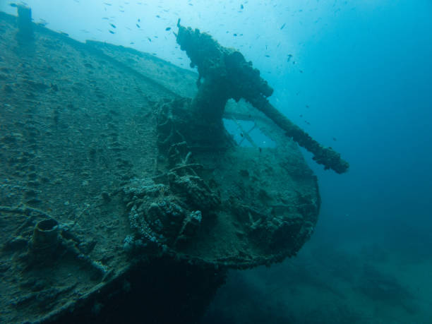 istock Thistlegorm Wreck Main Gun at the Stern 2161843335