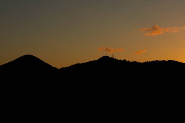 Spectacular sunset with clouds in southern Spain