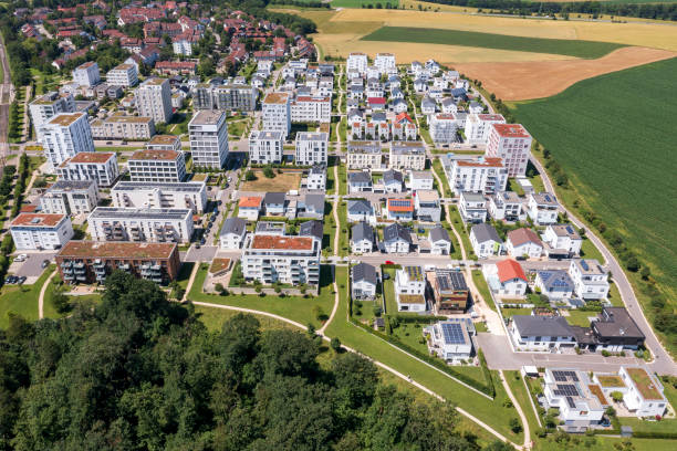 istock Residential neighborhood from above 2161854473