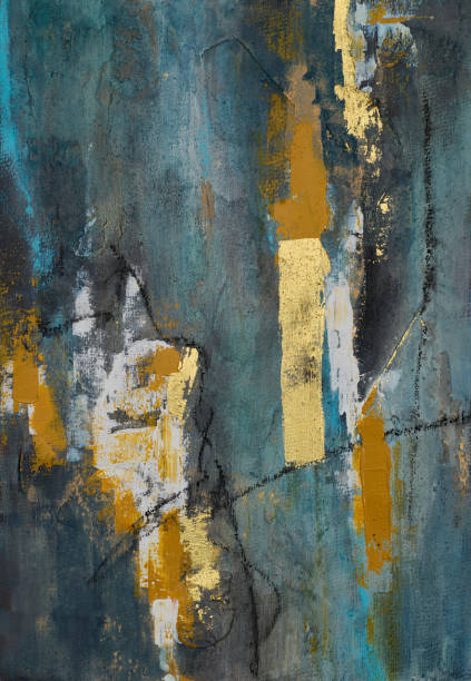 istock Modern impressionism technique. Wall poster print template. Abstract painting art. Hand drawn by dry brush of paint background texture. Oil painting style. Artistic pattern for web or graphic design. 2161858225