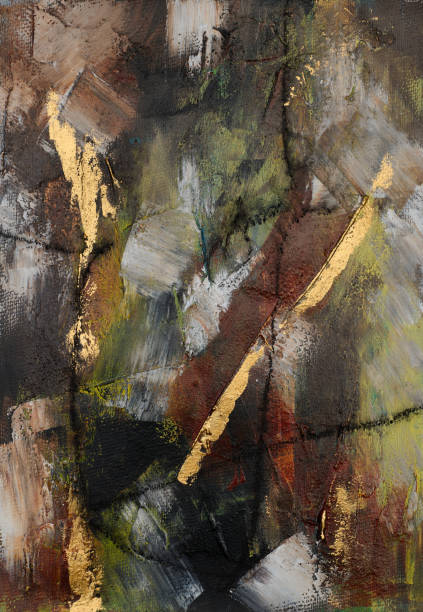 istock Modern impressionism technique. Wall poster print template. Abstract painting art. Hand drawn by dry brush of paint background texture. Oil painting style. Artistic pattern for web or graphic design. 2161858246