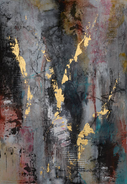 istock Modern impressionism technique. Wall poster print template. Abstract painting art. Hand drawn by dry brush of paint background texture. Oil painting style. Artistic pattern for web or graphic design. 2161858280