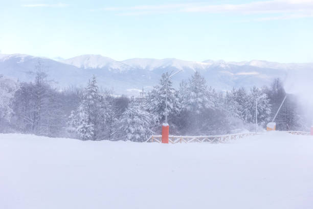 istock Bansko, Bulgaria Winter panorama, snow mountains 2161862317