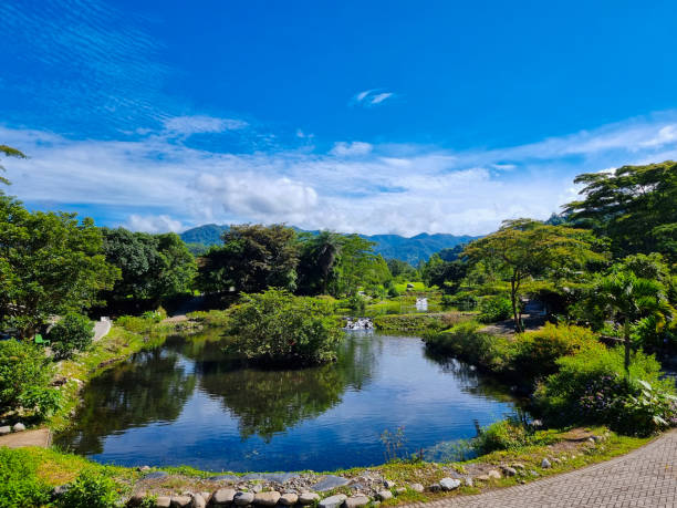 istock Panama, Boquete, artificial lakes surrounded by tropical vegetation 2161867662