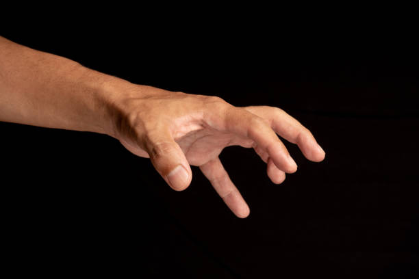 istock Latin man's hands making shapes. claw-shaped hands. spider-shaped hands 2161870143