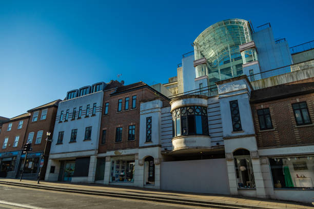North Street early morning sunlight  Guildford Surrey England Europe