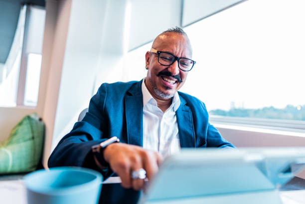 istock Businessman using digital tablet on the office 2161871627