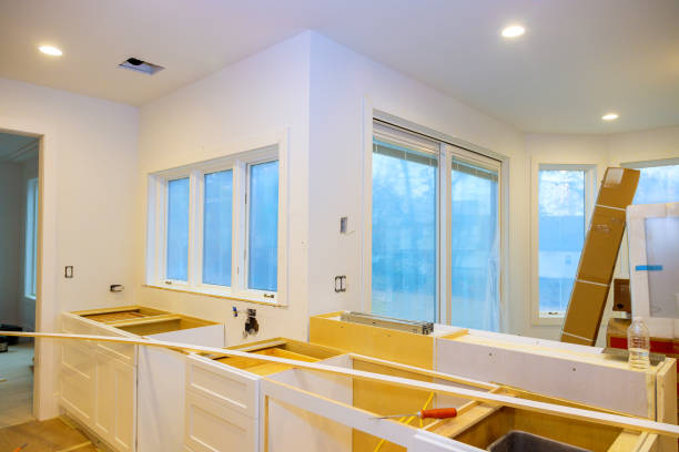 istock Assembling new custom kitchen cabinet a during construction of home improvement 2161873137