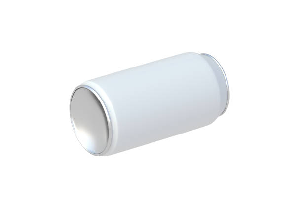 istock Blank white soda can isolated on white background. 3d render 2161879398