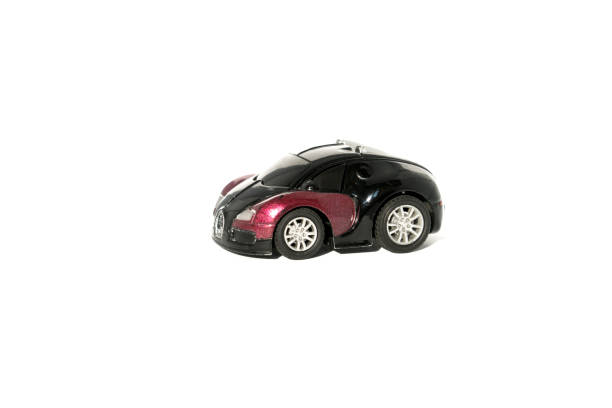 toy race car on white background
